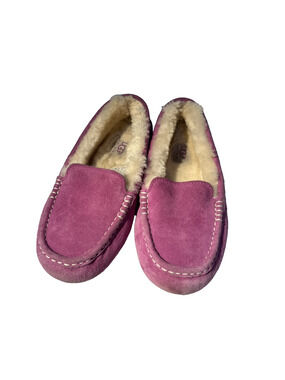 UGG Ansley Slippers Women’s Size 6 Cactus Flower Suede Moccasin Shearling Lined